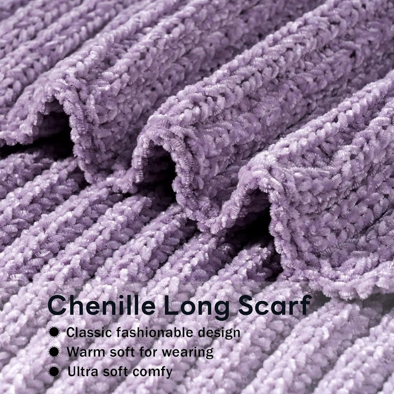 FANCY WELL Scarf for Women Winter - Chunky Scarf Oversized Chenille,Soft Long Scarves for Cold Weather,Gifts for Women - Image 2